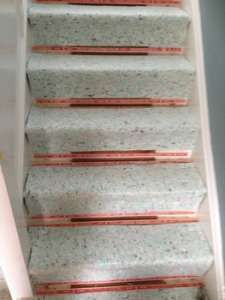 carpet runner fitted with tackfast and underlay