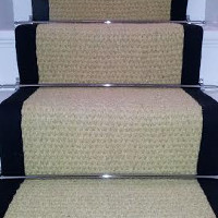Stair Carpet Coir Bleach